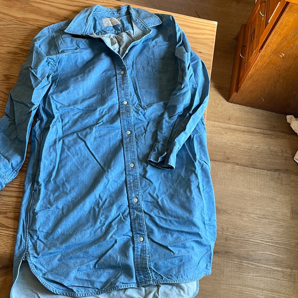 Everlane Denim Tee Shirt Dress